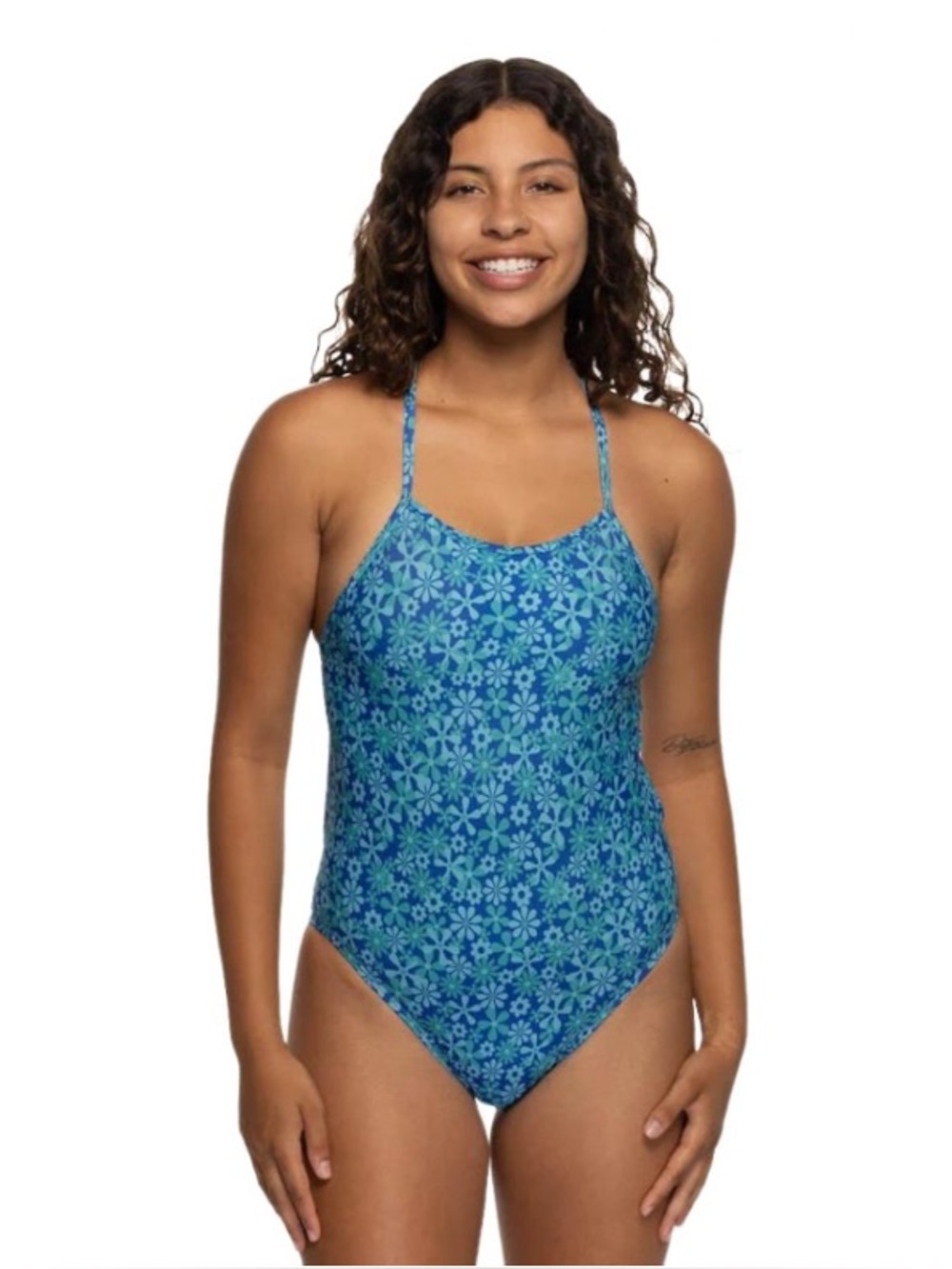 Jolyn Scotty Floral Swimsuit Size 28